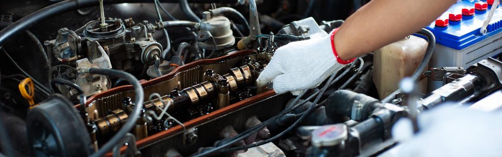 GMC Certified Maintenance Service being performed on an engine