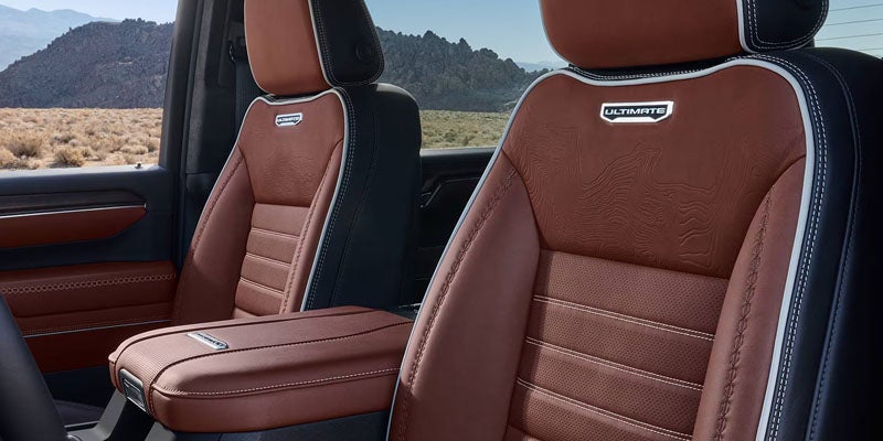 2026 GMC Sierra 2500HD leather seating interior