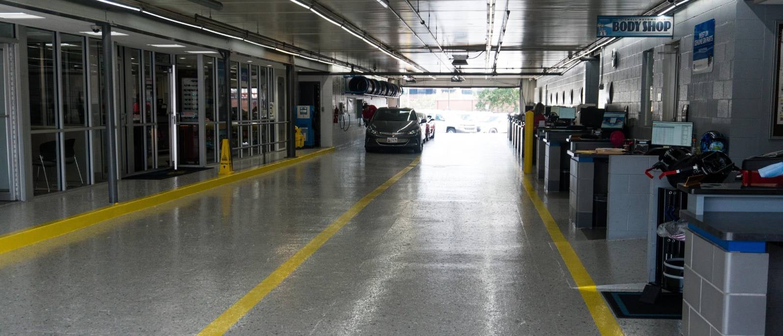 Criswell GMC Gaithersburg dealership interior layout
