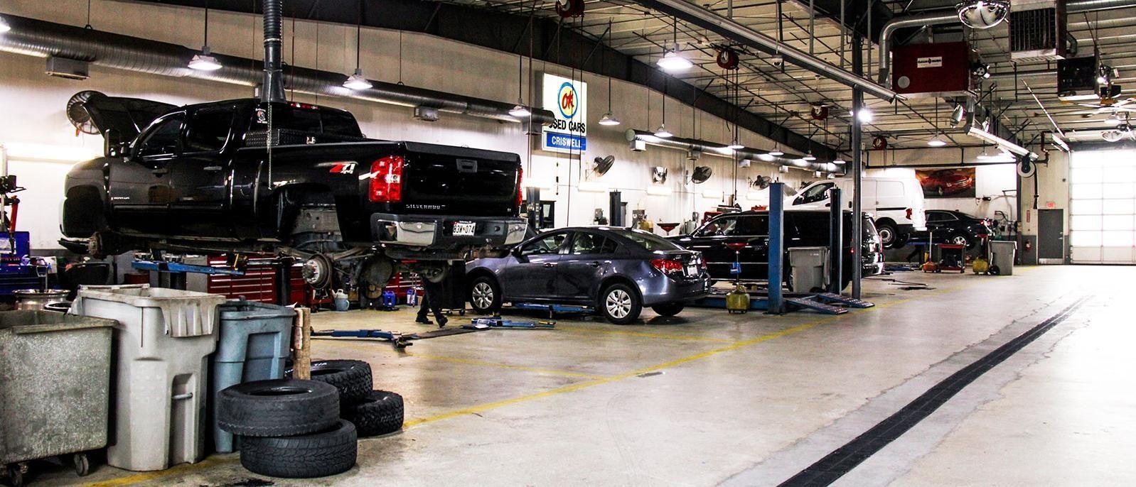 Criswell GMC Gaithersburg dealership service body shop