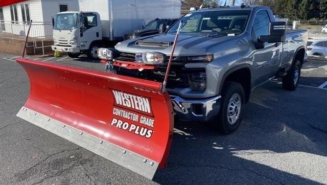 Criswell GMC Gaithersburg Plow Truck parked in the lot on a bright and sunny day